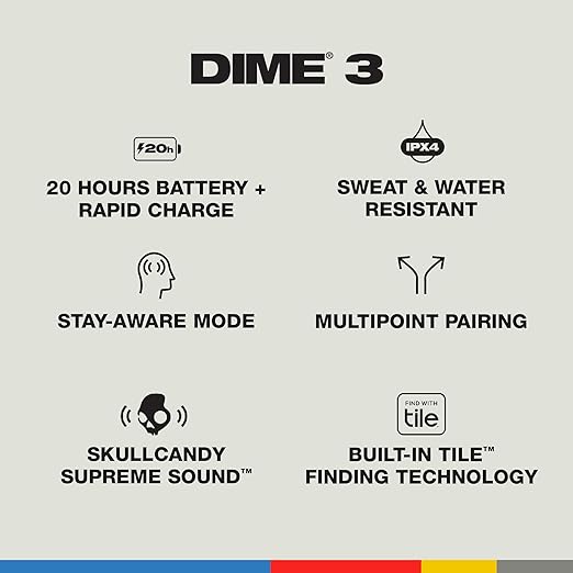 Skullcandy Dime 3 - Wireless Earbuds