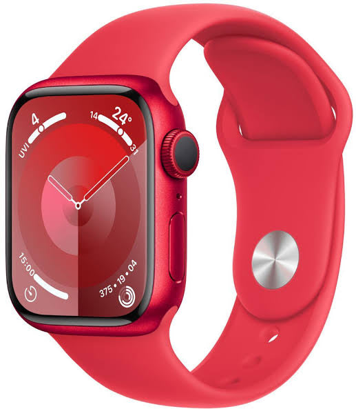 Apple Watch Series 9 GPS with Red Sport Band - M/L (41mm Display, Red Aluminium Case) -
