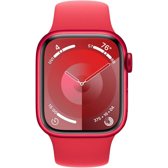 Apple Watch Series 9 GPS with Red Sport Band - M/L (41mm Display, Red Aluminium Case) -